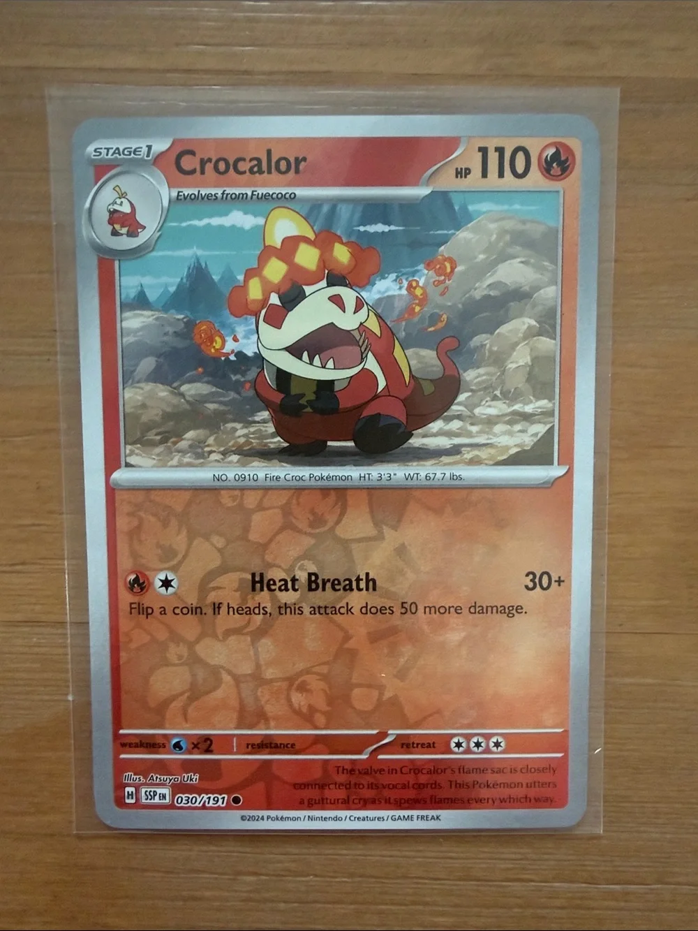 Fuecoco, Crocalor & Skeledirge Evolution Lot | 5 Pokémon Cards ✨5/$25✨